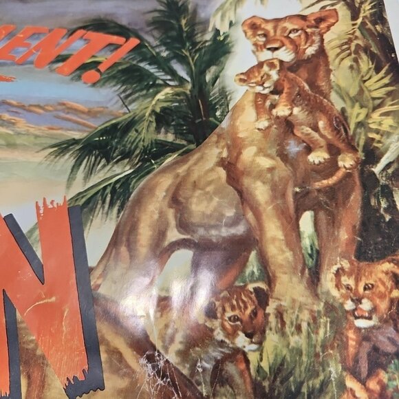 1955 The African Lion Original Walt Disney 28x22 Litho Movie Poster Very Rare US - Picture 10 of 12